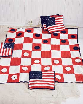 Checkers Game Afghan