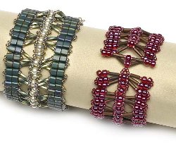 Bugle Cluster Beaded Bracelet