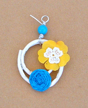 paper earrings